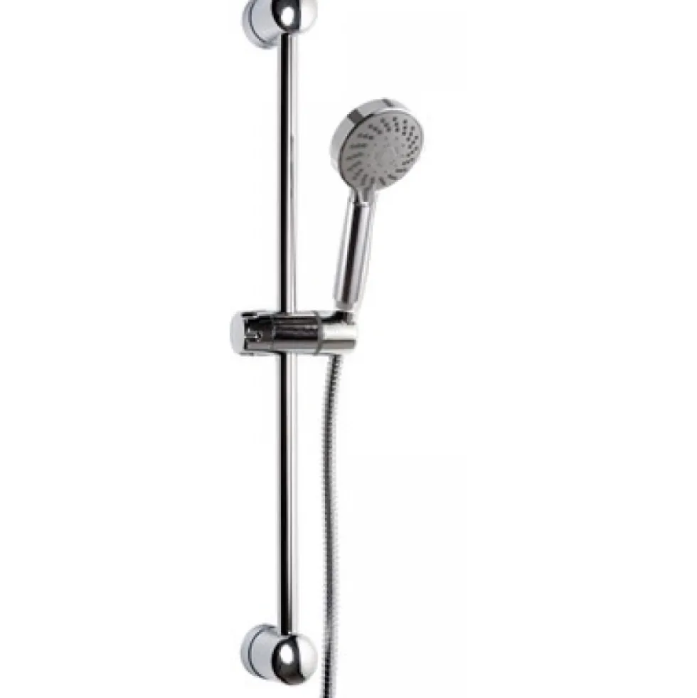 Barre de douche - douchette anticalcaire 5 jets 100 mm - Thor DISFLEX