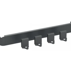 Barre de rangement 4 crochets anthracite pour rail K-Line Side KESSEBÖHMER