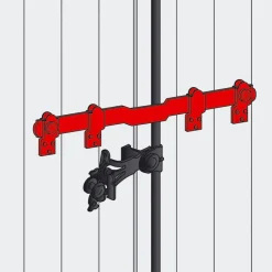 Barre de sécurité pour volet en aluminium et pvc à ergot - noir TORBEL