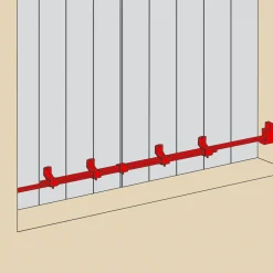Barre de sécurité recoupable pour persiennes - 1600 mm - zingué blanc TORBEL