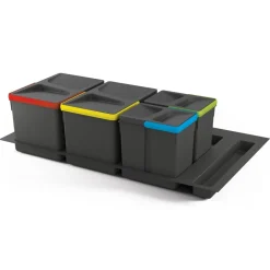 Base pour poubelle de tri sélectif - gris anthracite EMUCA