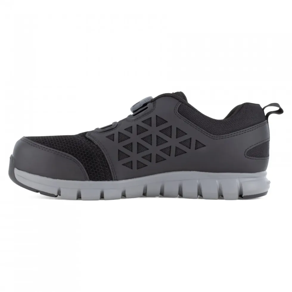 Baskets de sécurité avec laçage BOA EXCEL LIGHT S1P SRC ESD – gris et noir Reebok