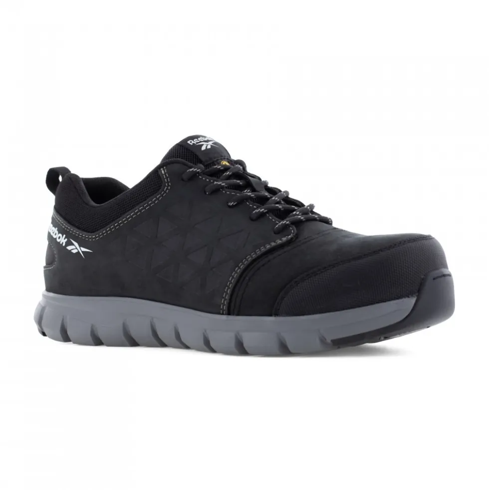 Baskets de sécurité en cuir EXCEL LIGHT S3 SRC ESD – noir Reebok