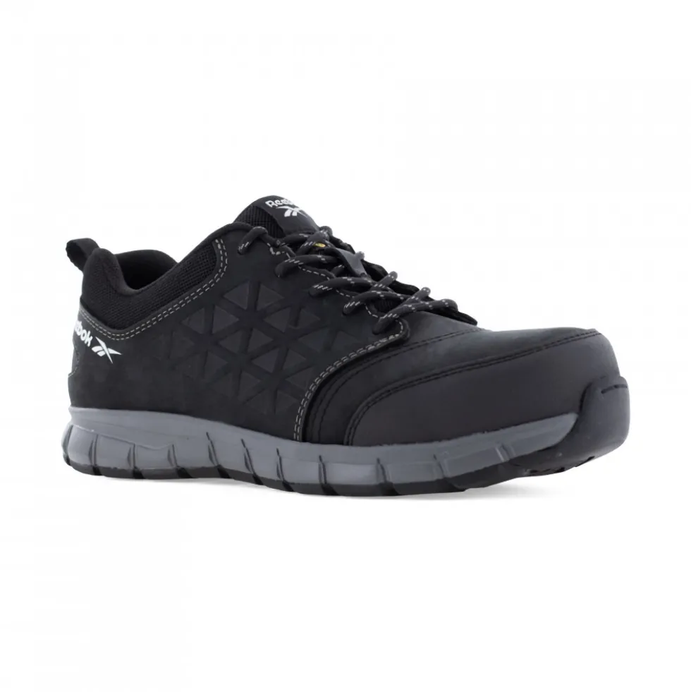 Baskets de sécurité en cuir EXCEL LIGHT S3 SRC ESD HRO – noir Reebok