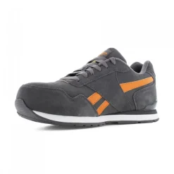Baskets de sécurité en daim ROYAL GLIDE SAFETY S1PS SRC HRO ESD - gris et orange Reebok