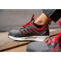 Baskets de sécurité FUSION FLEXWEAVE SAFETY S1P SRC - gris et rouge Reebok