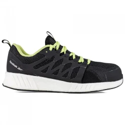 Baskets de sécurité FUSION FLEXWEAVE SAFETY S1P SRC - noir / vert fluo Reebok