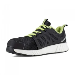 Baskets de sécurité FUSION FLEXWEAVE SAFETY S1P SRC - noir / vert fluo Reebok
