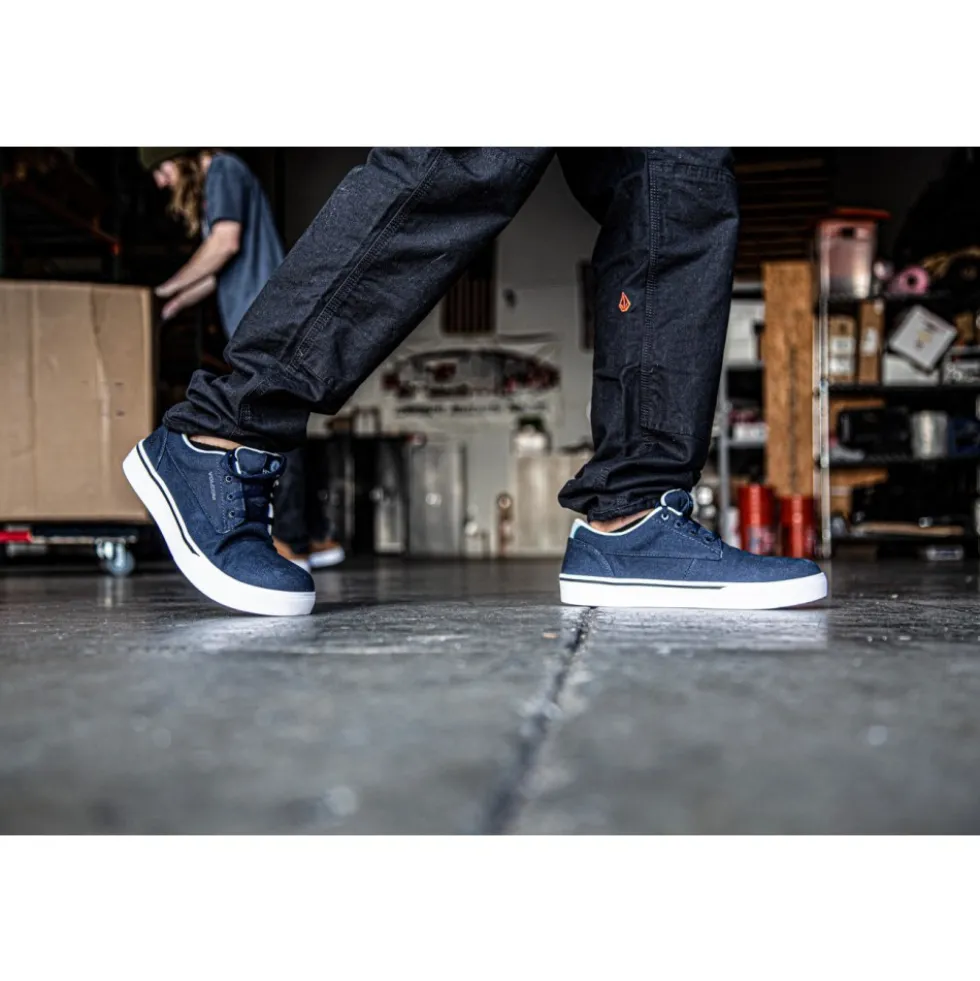 Baskets de sécurité TRUE S1PS SR HRO FO ESD - bleu navy et blanc VOLCOM