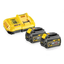 Batterie 18V/54V 6Ah/2Ah Li-Ion XR FLEXVOLT x2 + chargeur rapide DEWALT
