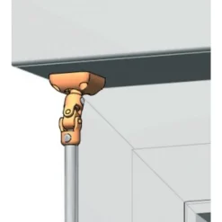Bloc guide genouillère pour volet roulant à manivelle - 165 mm Interges