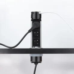 Bloc 3 prises escamotable - 2P+T + 2 ports USB GTV