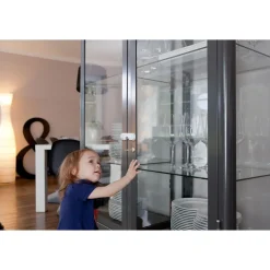 Bloque placard porte en verre Lia anti pince-doigts ABUS