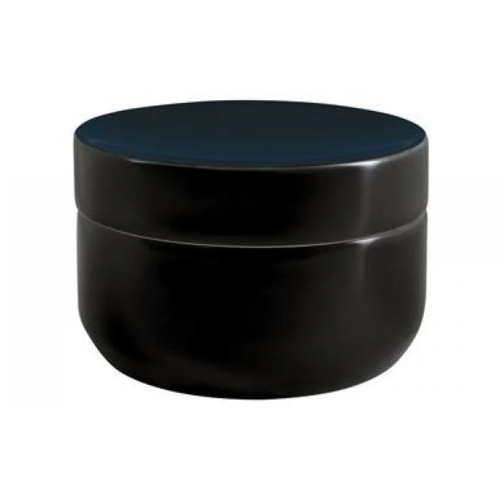 Boite de rangement - noir brillant - en grès - Jaro SPIRELLA