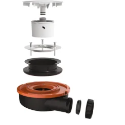 Bonde de douche extra-plate pour receveur 90 mm x 60 mm - Flush 44 VALENTIN