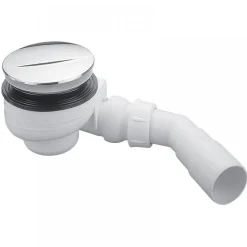 Bonde de douche receveur extra-plat Ø60 sortie horizontale Turboflow NICOLL