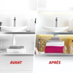 Bonde de lavabo à écoulement libre et siphon gain de place - Nano 6.7 WIRQUIN PRO