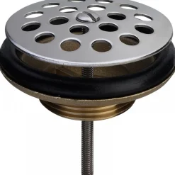 Bonde à grille laiton pour évier en grès - diamétre 80 mm VIEGA