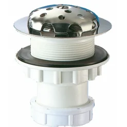 Bonde pour urinoir - siphon intégré - crépine Inox DELABIE