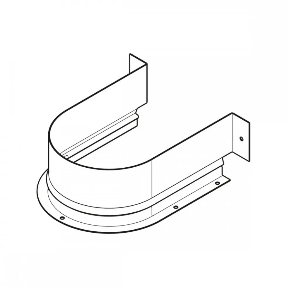 Bordure de protection du tiroir - découpe arrondie du siphon HETTICH