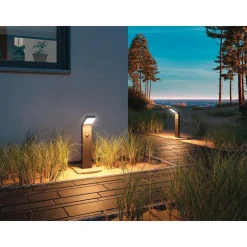 Borne extérieure LED Kulma - sans détecteur 7,5W 3000K - anthracite PAULMANN