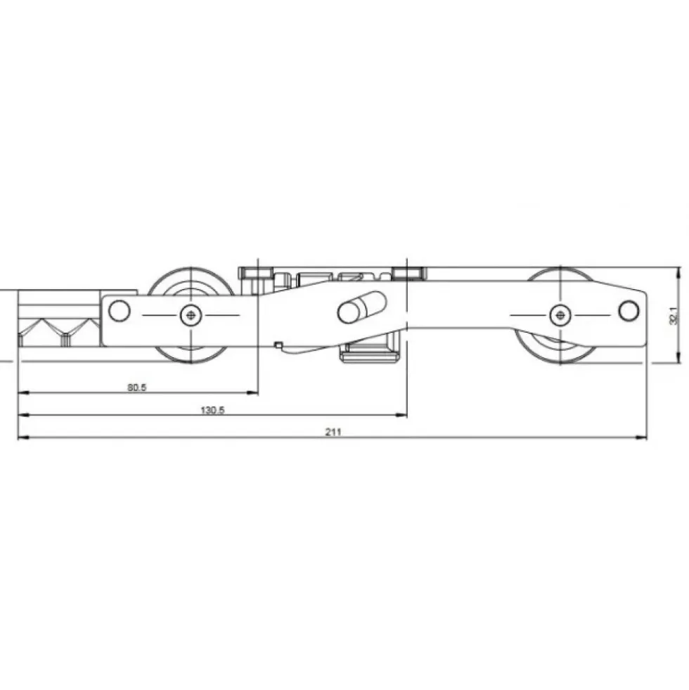 Boîte de sabot pour ferrure coulissante levante GU 937 - K-16493 FERCO