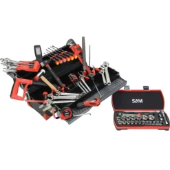 Boîte à outils bi-matière - 95 outils - spécial chauffagiste SAM OUTILLAGE