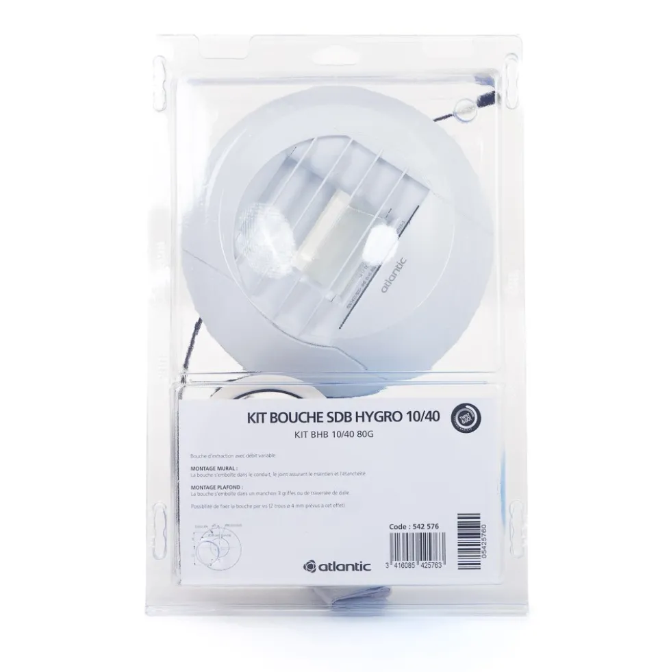 Bouche d'extraction - VMC hygroréglable - salle de bain ATLANTIC