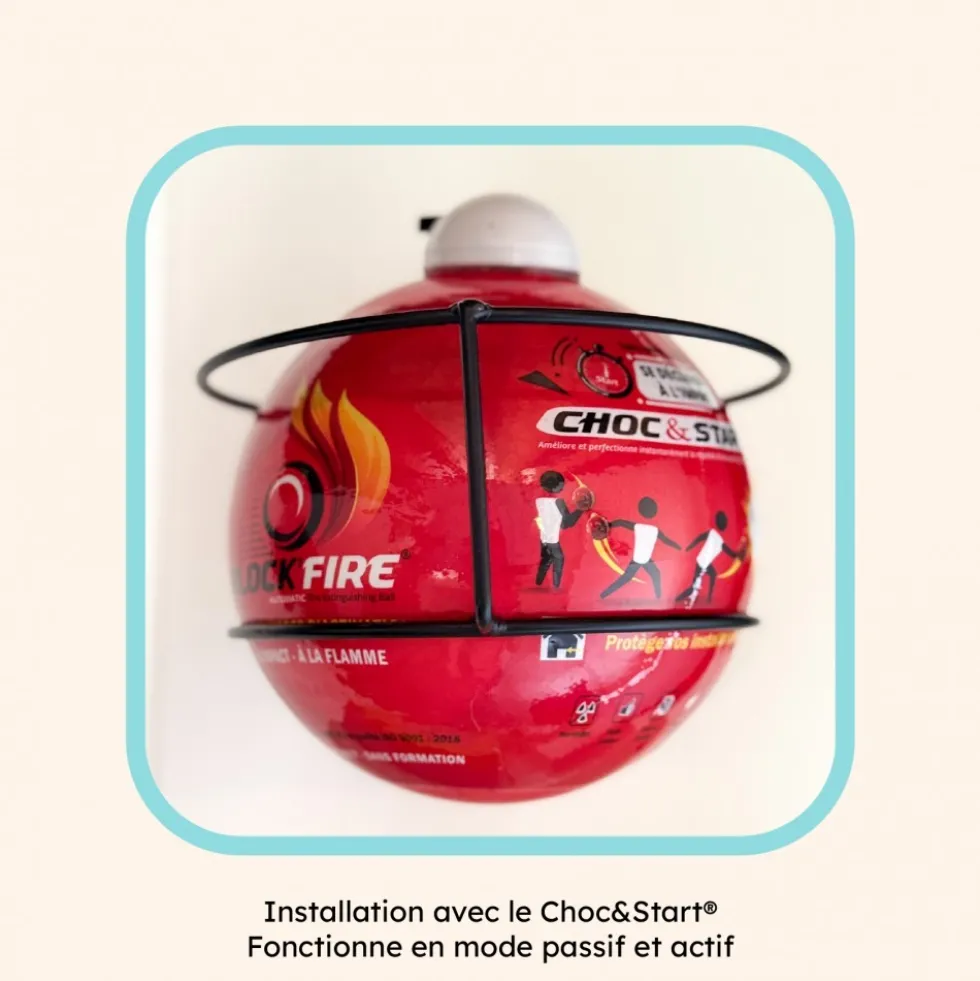 Boule extinctrice compacte à activation immédiate BLOCK FIRE BRICOZOR