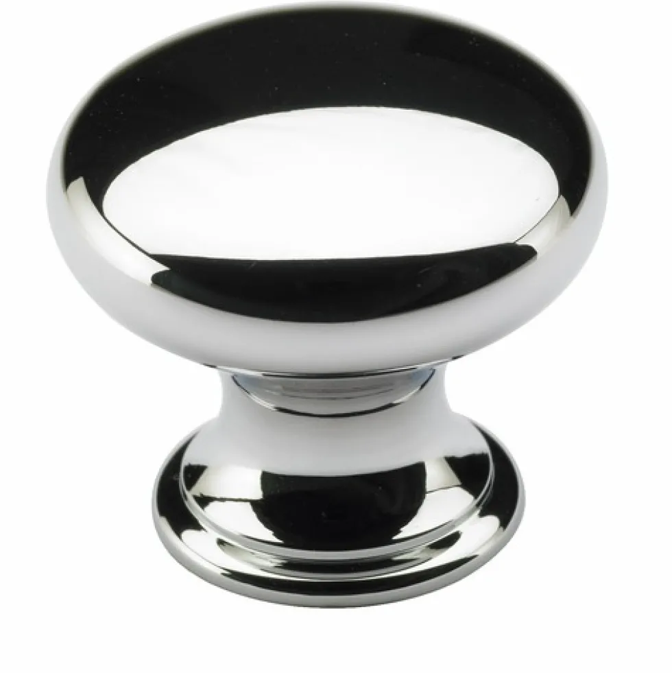 Bouton de meuble plat en laiton HETTICH