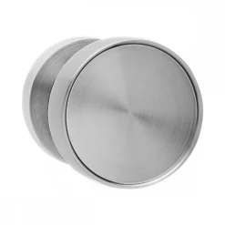 Bouton de porte centré fixe forme disque - Ø 57 mm - nickel satiné KARCHER DESIGN