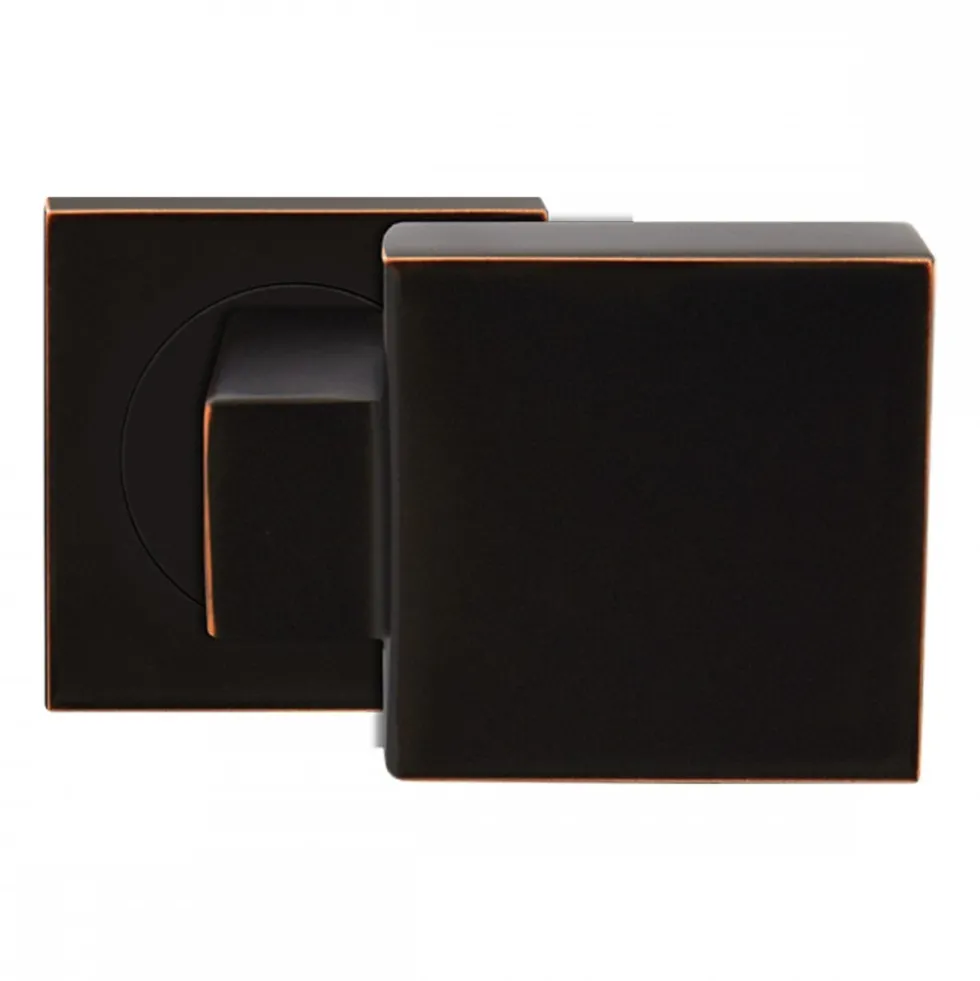 Bouton de porte fixe - forme cube Ø60 mm - série EK550 - bronze antique KARCHER DESIGN