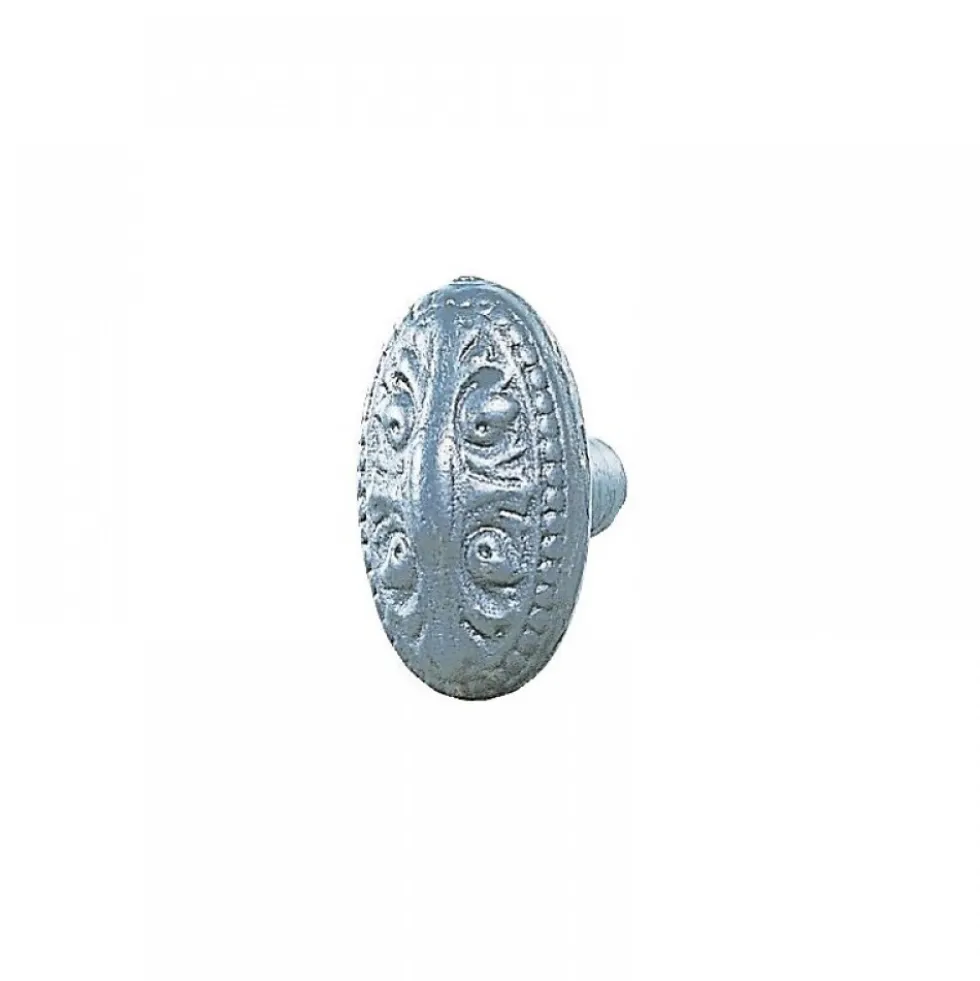 Bouton double - en fonte orné - apprêt gris BOUVET