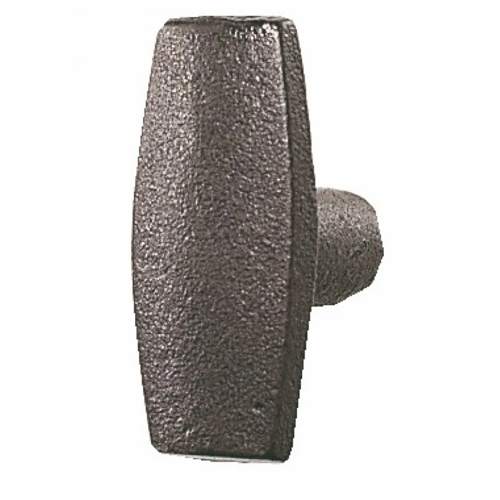 Bouton double simple - fer rustique BOUVET