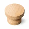 Boutons de meuble plats classiques hêtre CADAP