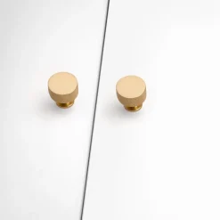 Boutons de meuble ronds à bord moleté Argos - diamètre 30 mm - par 10 EMUCA