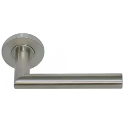 Béquille double à rosace ronde Pomerol en inox 304 brossé recyclé EUROWALE