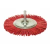 Brosse circulaire nylon sur tige 6 mm - diamètre 100 mm LEMAN