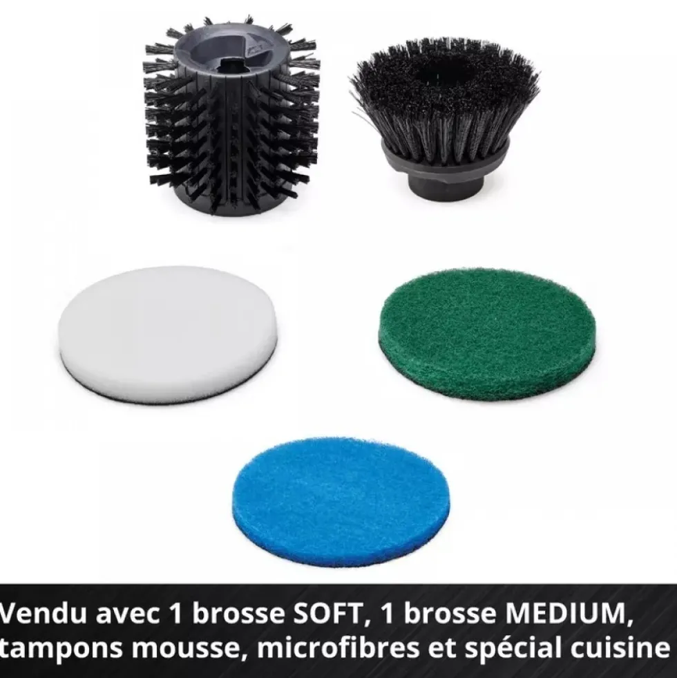 Brosse de nettoyage à main sans fil - PICOBELLA 18/90 - Power X-Change EINHELL