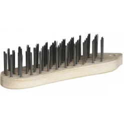 Brosse en bois forme violon- fil acier 35mm OUTIFRANCE
