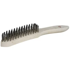 Brosse métallique acier - manche bois OUTIFRANCE