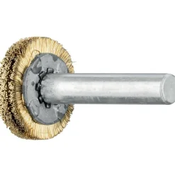 Brosse plate rbu sur tige laiton - 30x6 mm - par 10 PFERD