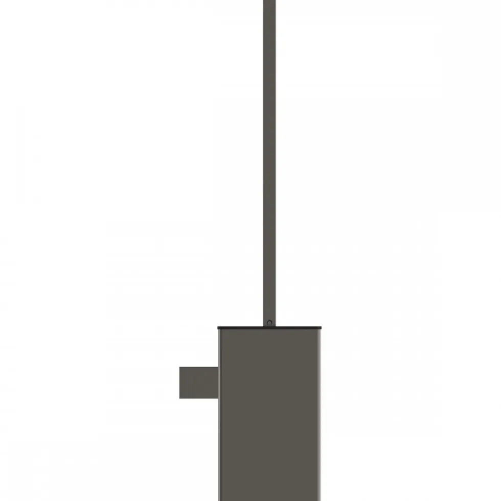 Brosse WC suspendue et porte-brosse carré - Conca IDEAL STANDARD