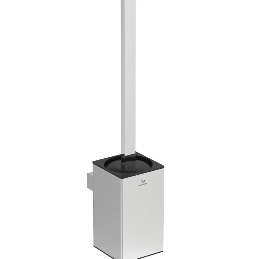 Brosse WC suspendue et porte-brosse carré - Conca IDEAL STANDARD