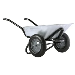 Brouette 2 roues gonflées 100 L caisse galvanisée Aktiv Excellium Twin HAEMMERLIN
