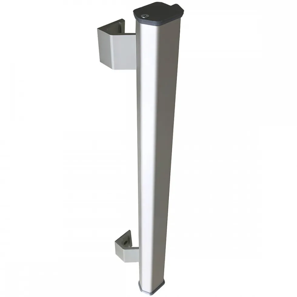 Bâton maréchal Phare en aluminium anodisé argent - adaptable Atrius