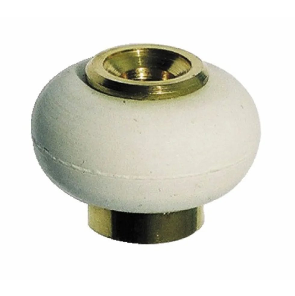 Butée de porte - fixation au sol - diamètre 30 mm - bourrelet blanc CIVIC