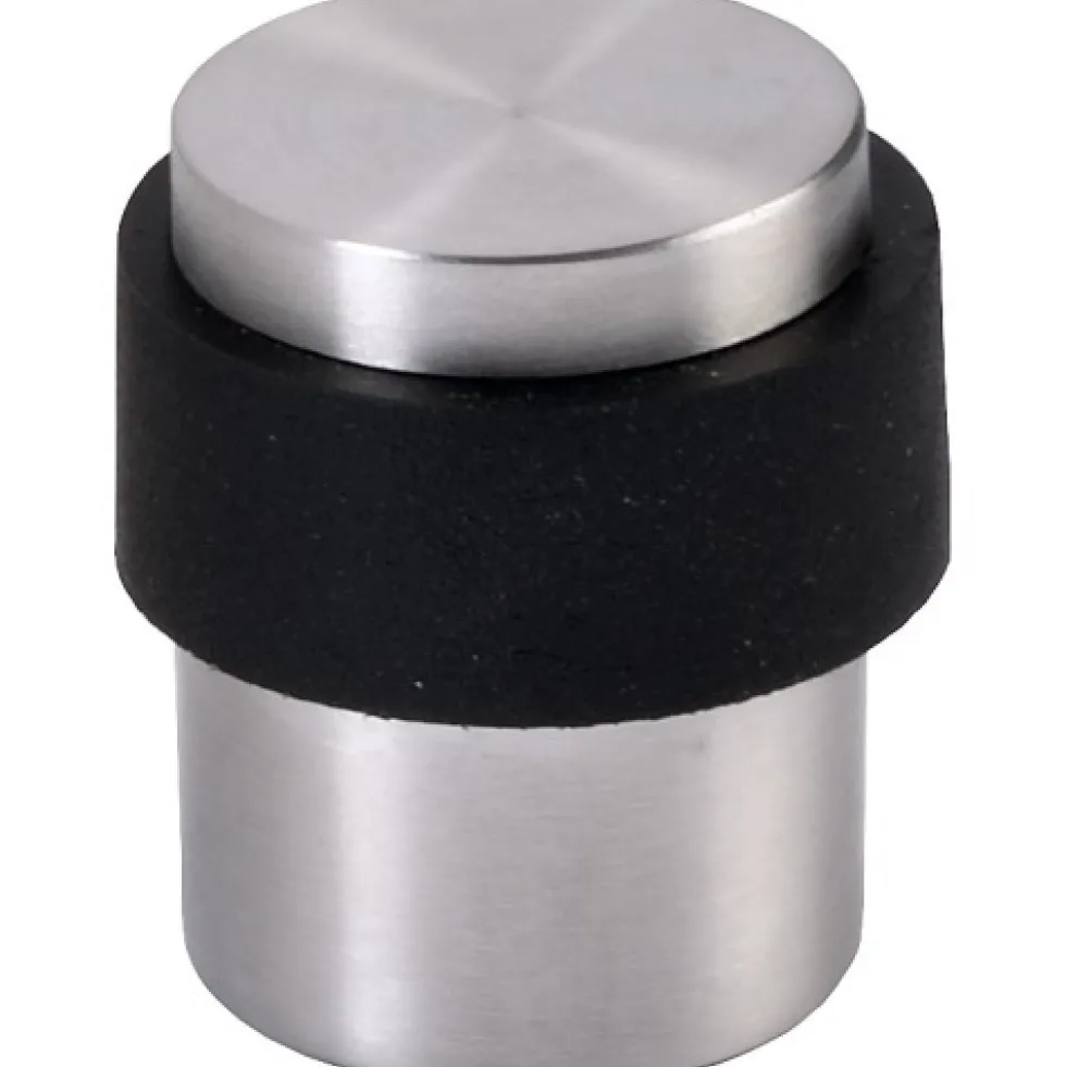 Butée de sol J-RoX en inox brossé avec amortisseur en élastomère - x10 JPM