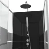 Cabine de douche 70 x 70 cm Study avec porte pivotante sérigraphiée AURLANE