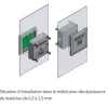 Cache avant pour serrure électronique à badge Mifare - porte métallique LEHMANN